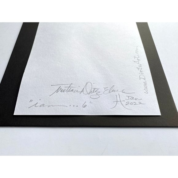 Original Art “IAm... 6” Handmade Watercolor Artwork by Tristina Dietz Elmes 8x10 - Picture 2 of 2